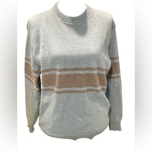 Vintage ASPETUCK TRADING CO. 50% Wool Men’s Striped Sweater Size M
